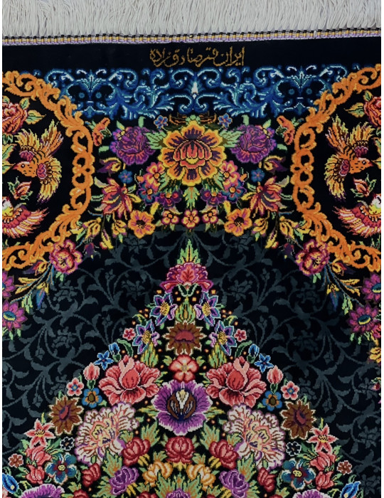 Imperial Peacock Garden – Fine Qom Silk Rug