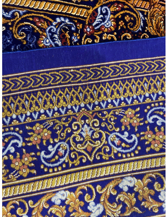 Royal Sapphire Medallion – Grand Qom Silk Masterpiece