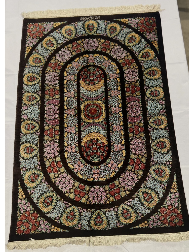 Qom Kazemi Design Traditional Persian Floral Pattern